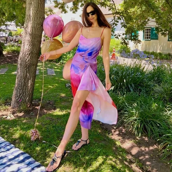 Zara | Dresses | Zara Printed Dress With Draping Size Small | Poshmark